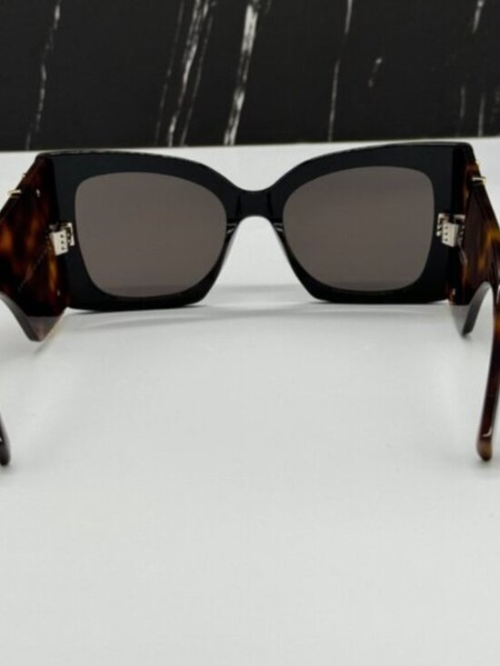 NEW SL M119 BLAZE 003 SAINT LAURENT BLACK HAVANA OVERSIZED SLM119 003 SUNGLASSES main image 9